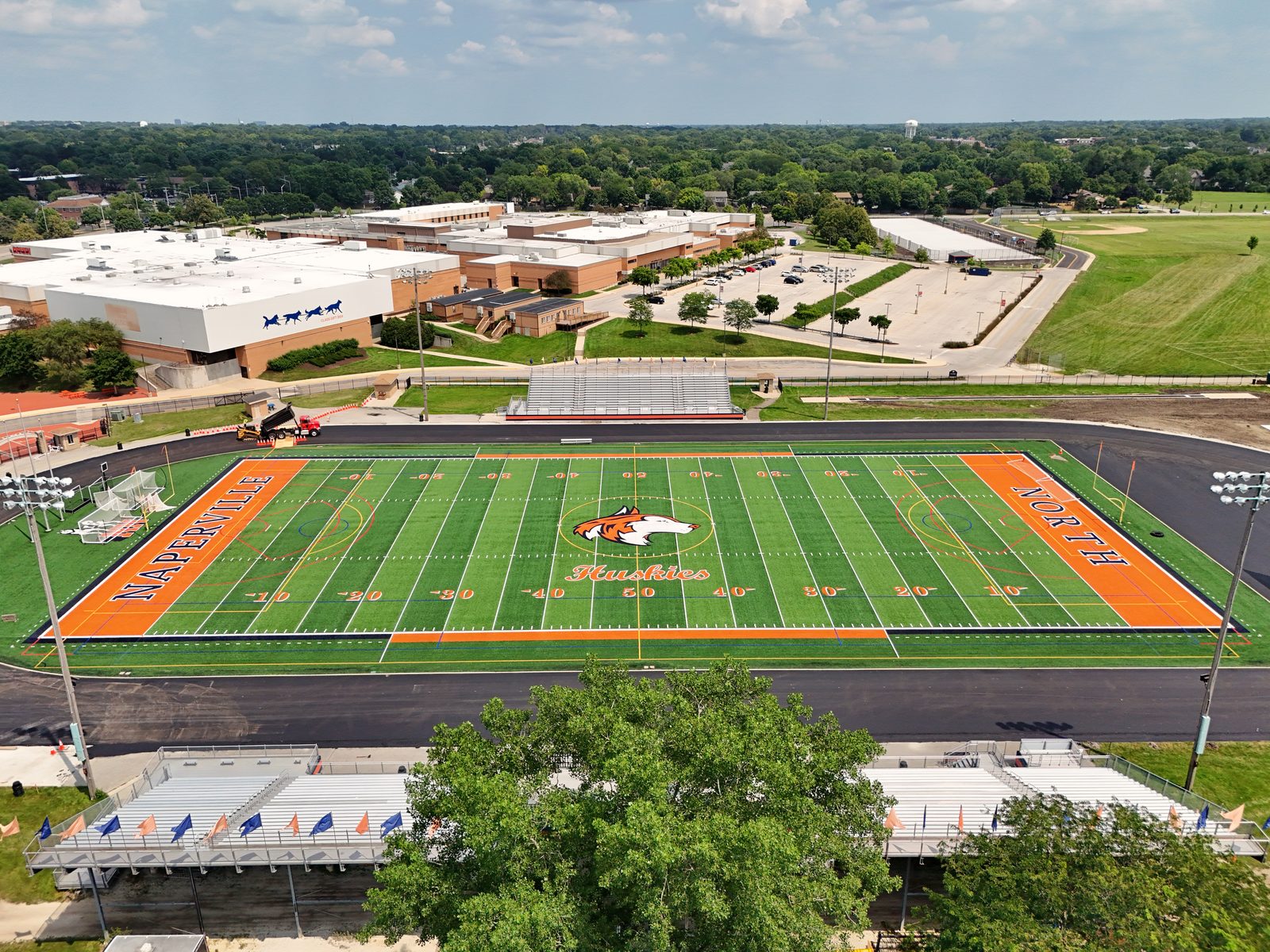 Naperville school outdoor recreational field and facilities