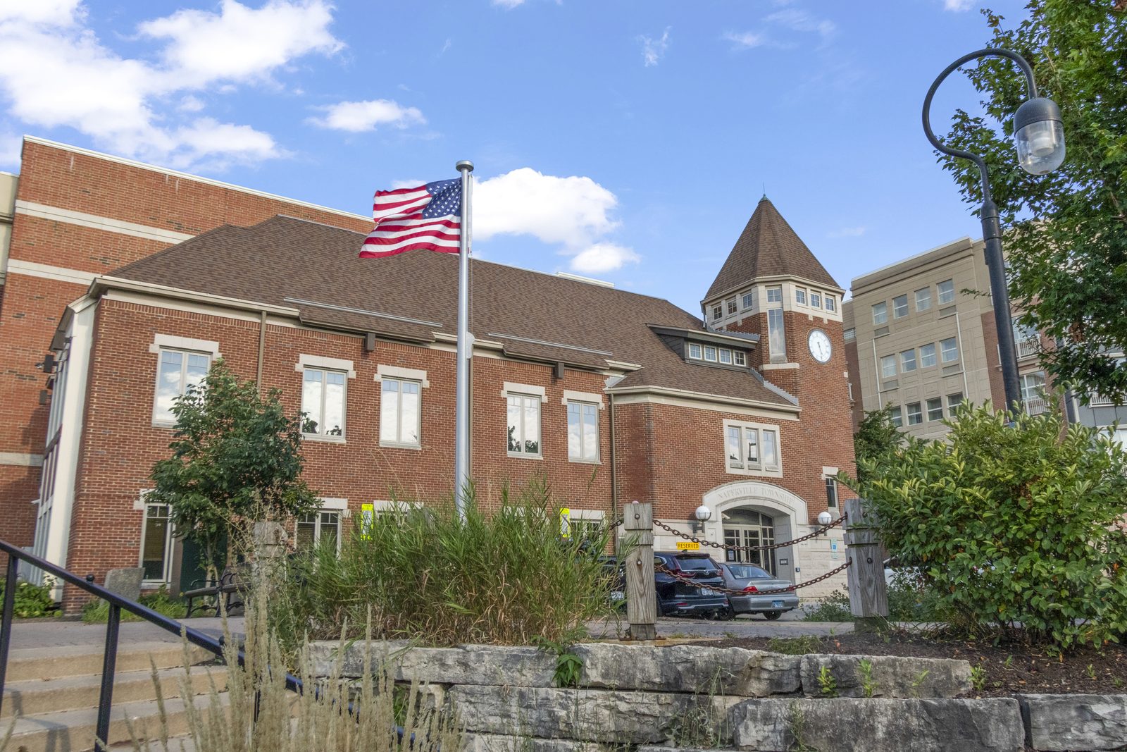 Naperville community medical and riverwalk civic infrastructure