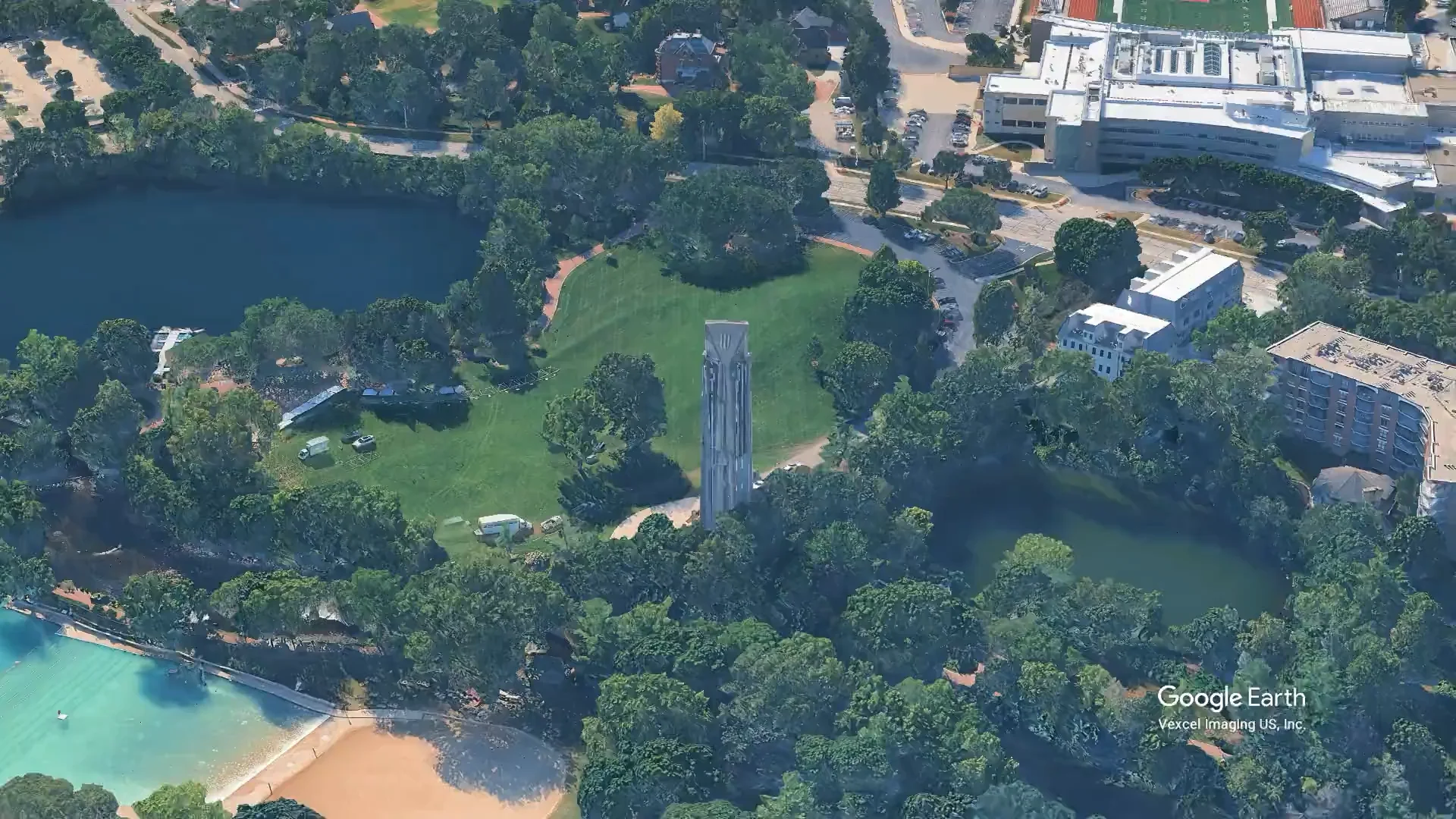 Naperville Carillon Aerial View